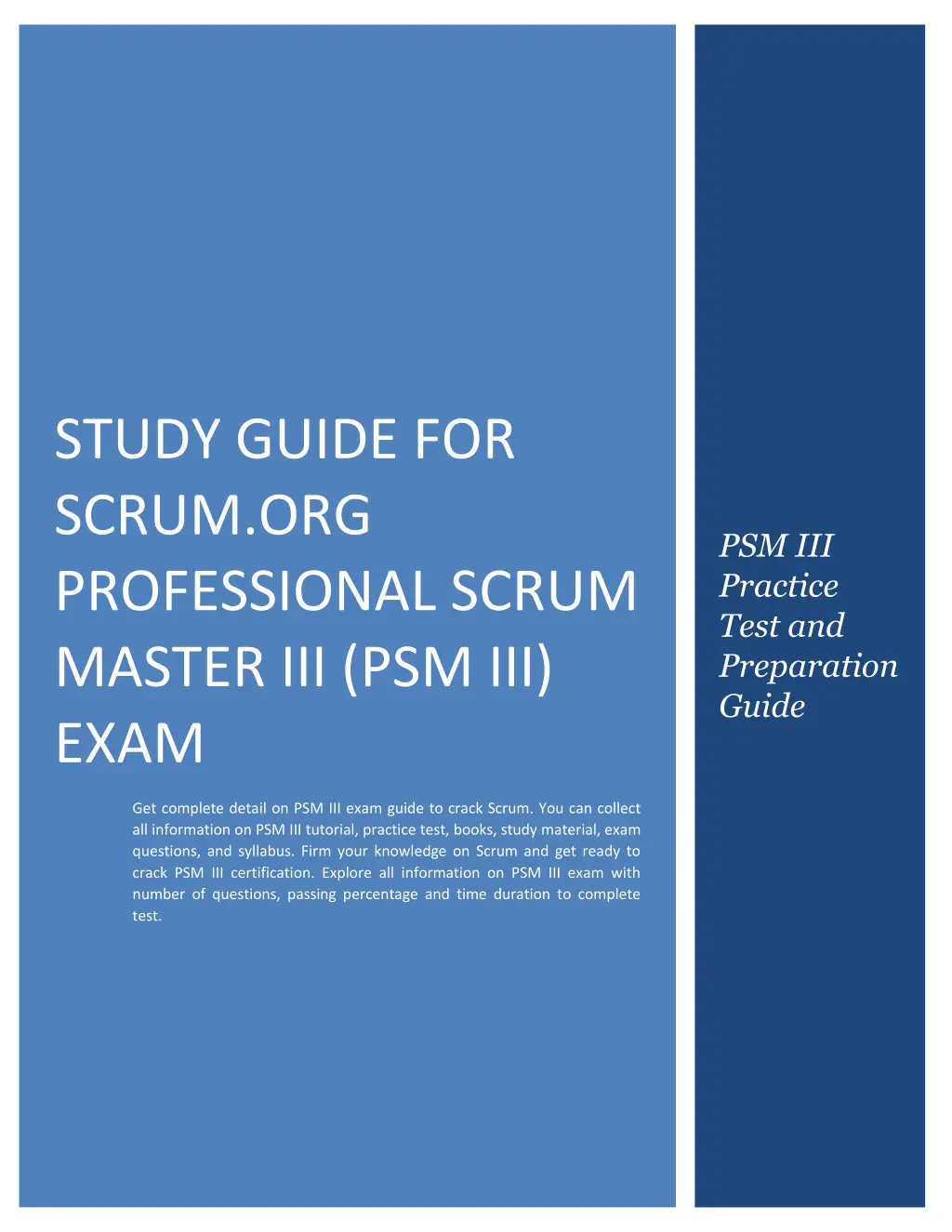 study guide for scrum org professional scrum n.