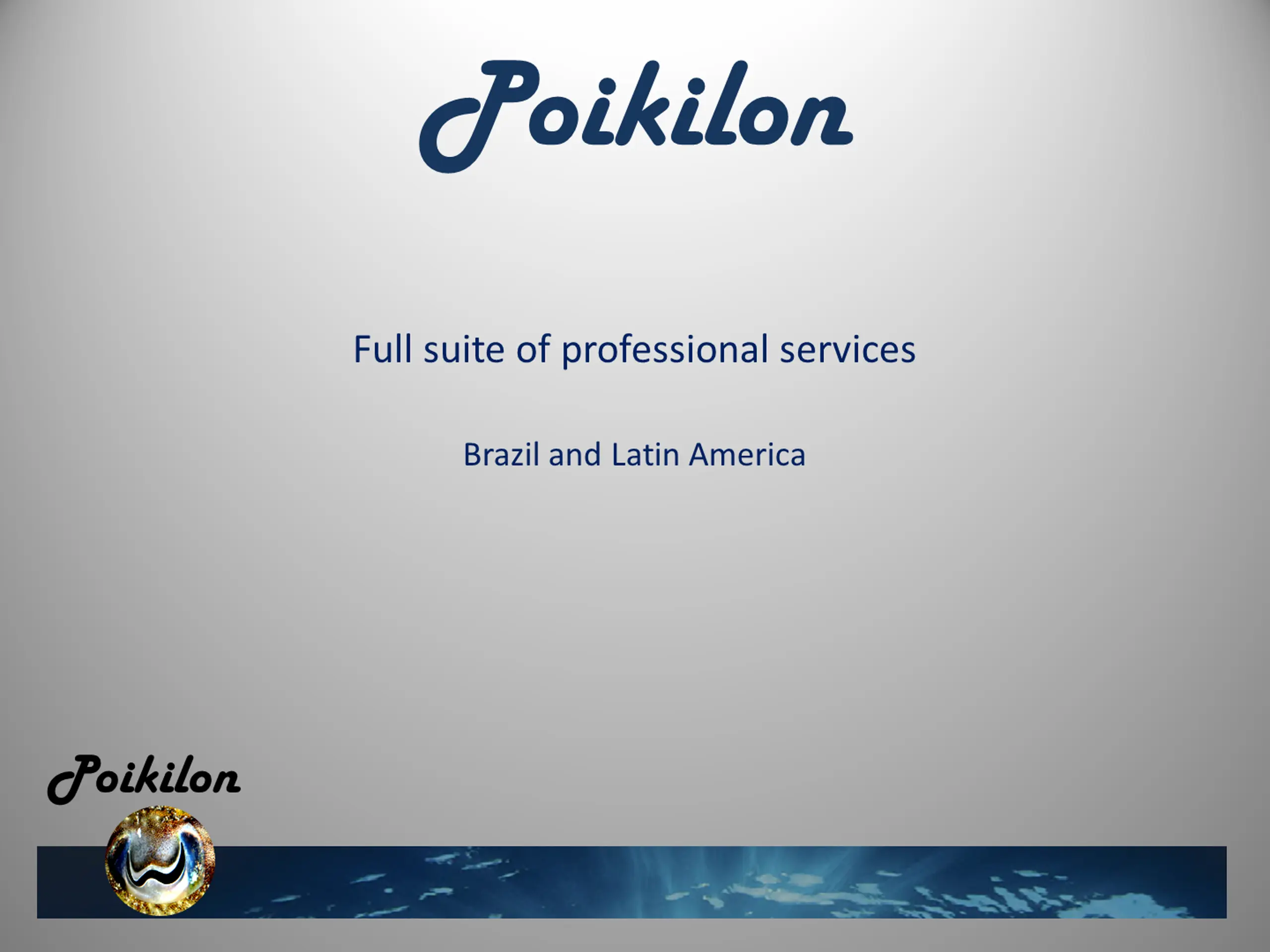 Poikilon - Full suite of professional services