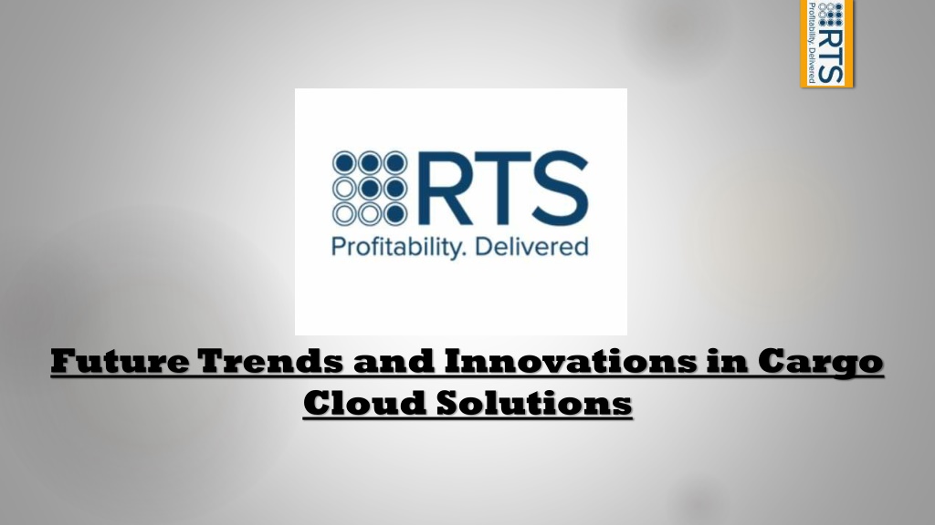 future trends and innovations in cargo cloud l.w