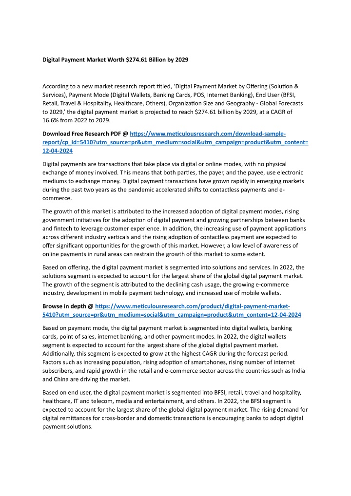 digital payment market worth 274 61 billion n.w