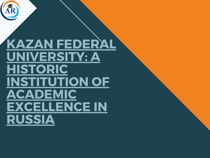 kazan federal university a historic institution n.w