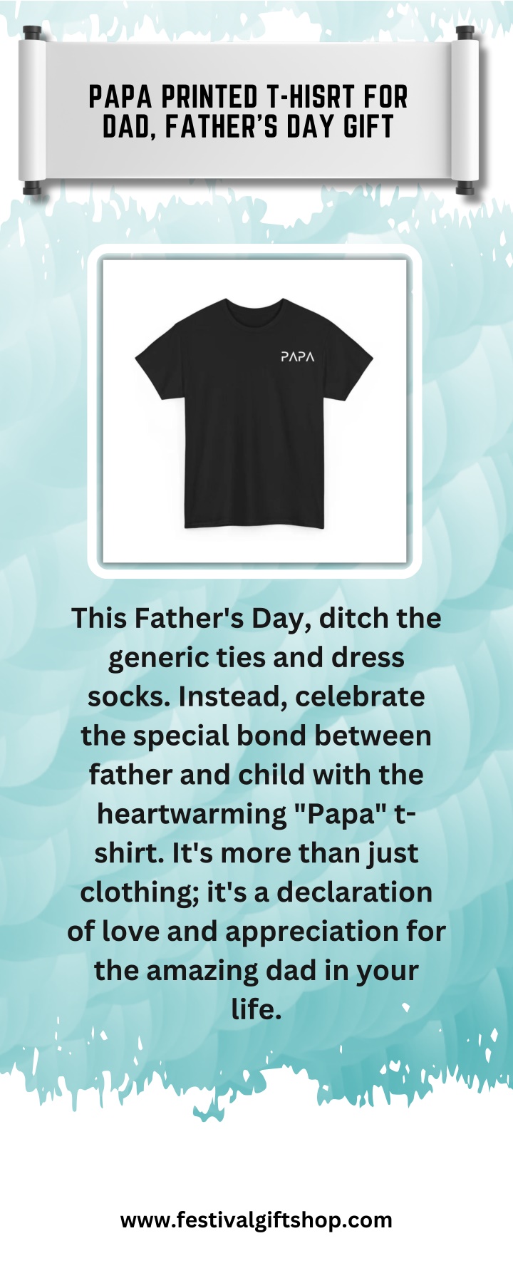 papa printed t hisrt for dad father s day gift n.w