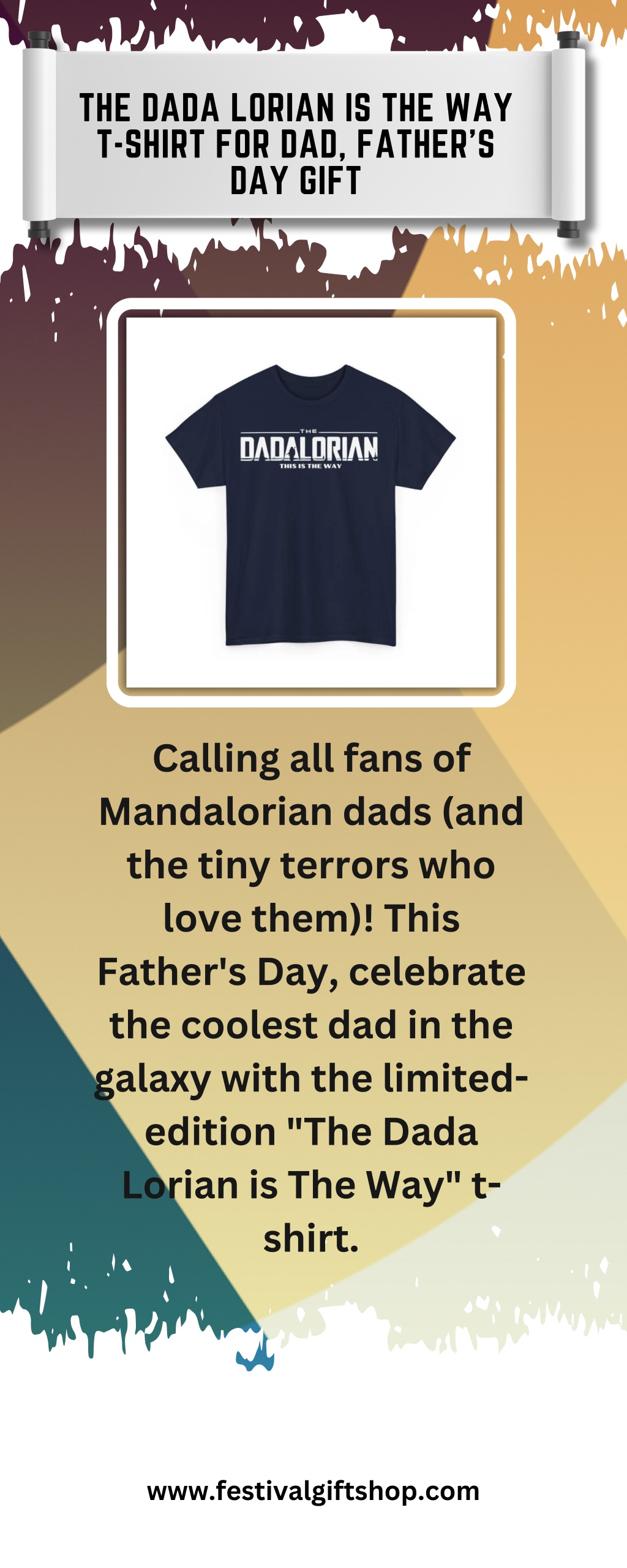 the dada lorian is the way t shirt for dad father l.w