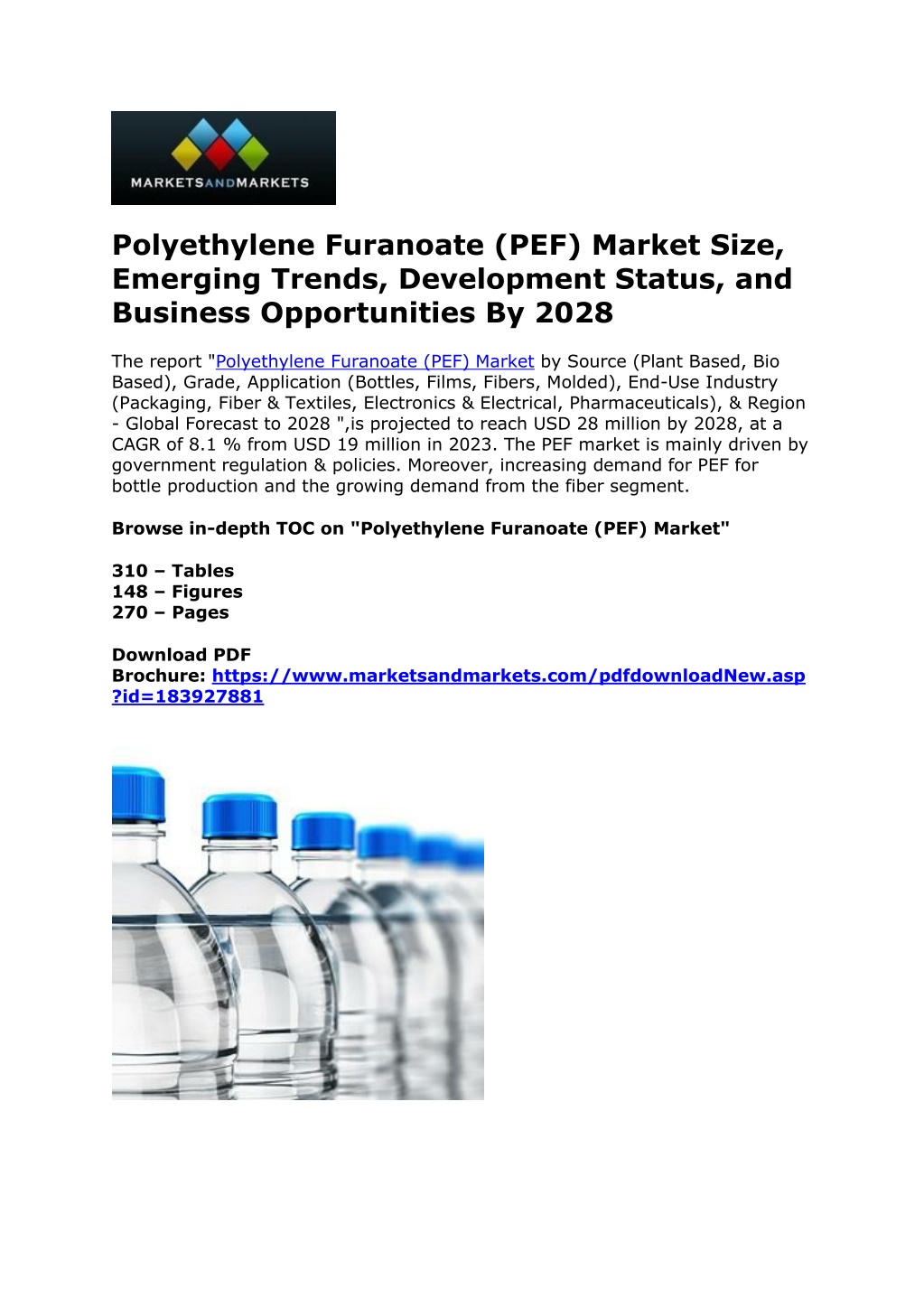 polyethylene furanoate pef market size emerging l.w