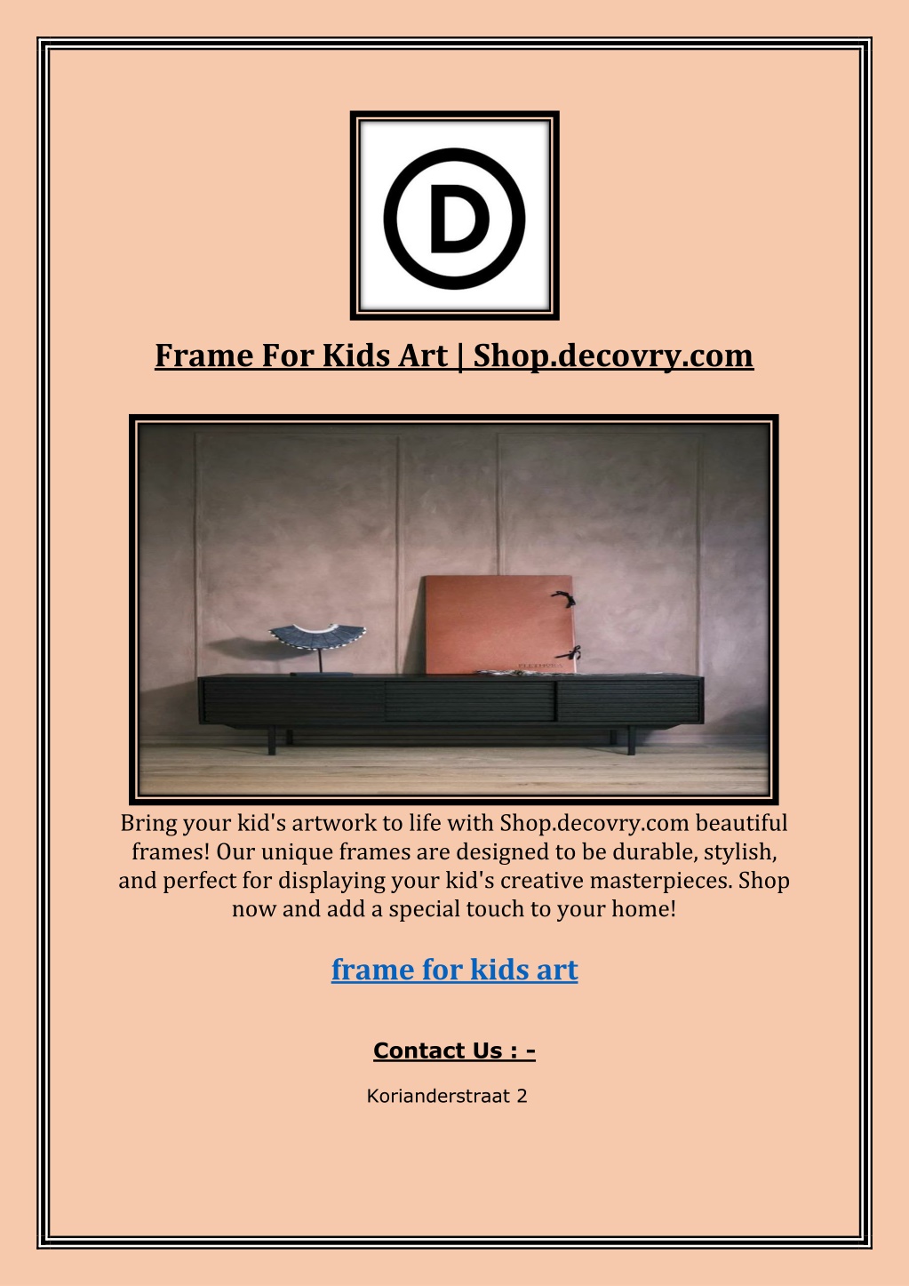 frame for kids art shop decovry com l.w