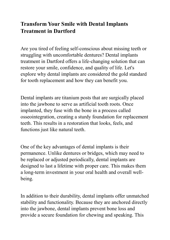 transform your smile with dental implants n.w