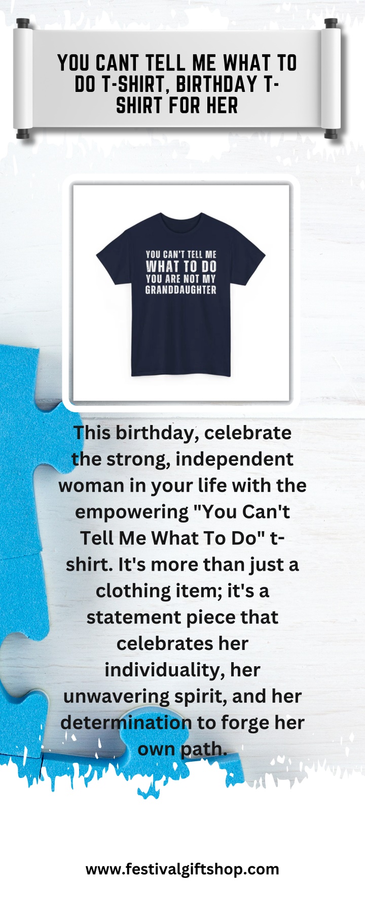 you cant tell me what to do t shirt birthday n.w