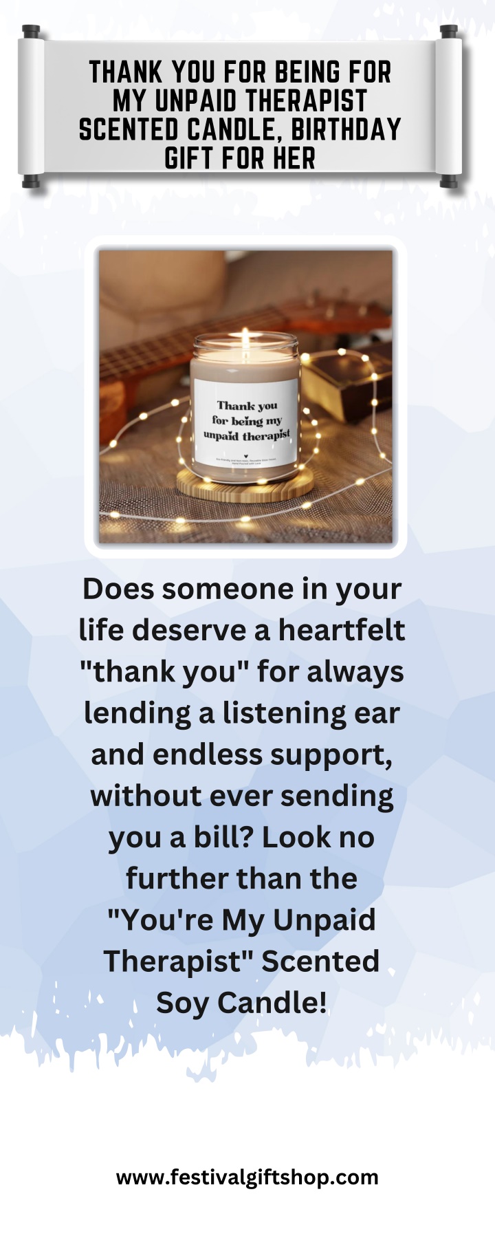 thank you for being for my unpaid therapist n.w