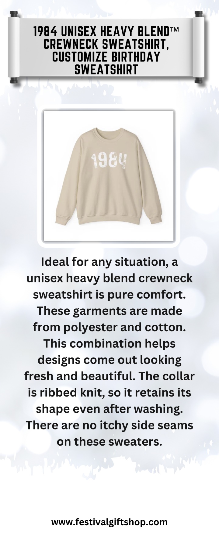 1984 unisex heavy blend crewneck sweatshirt n.w