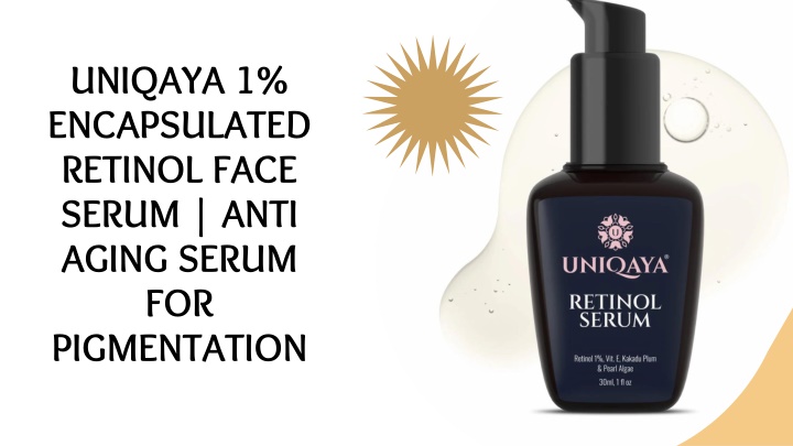 uniqaya 1 encapsulated retinol face serum anti n.w