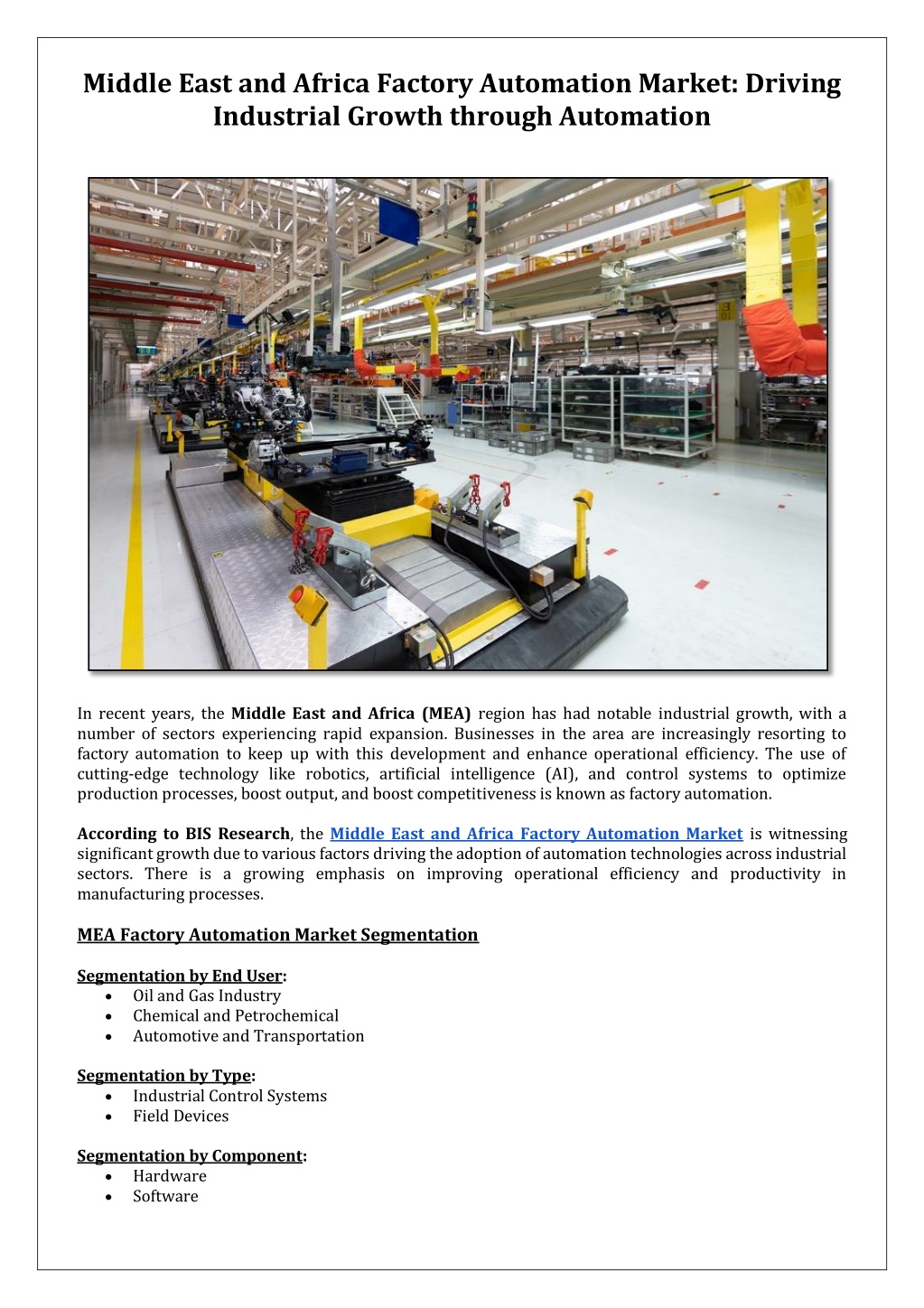 middle east and africa factory automation market l.w