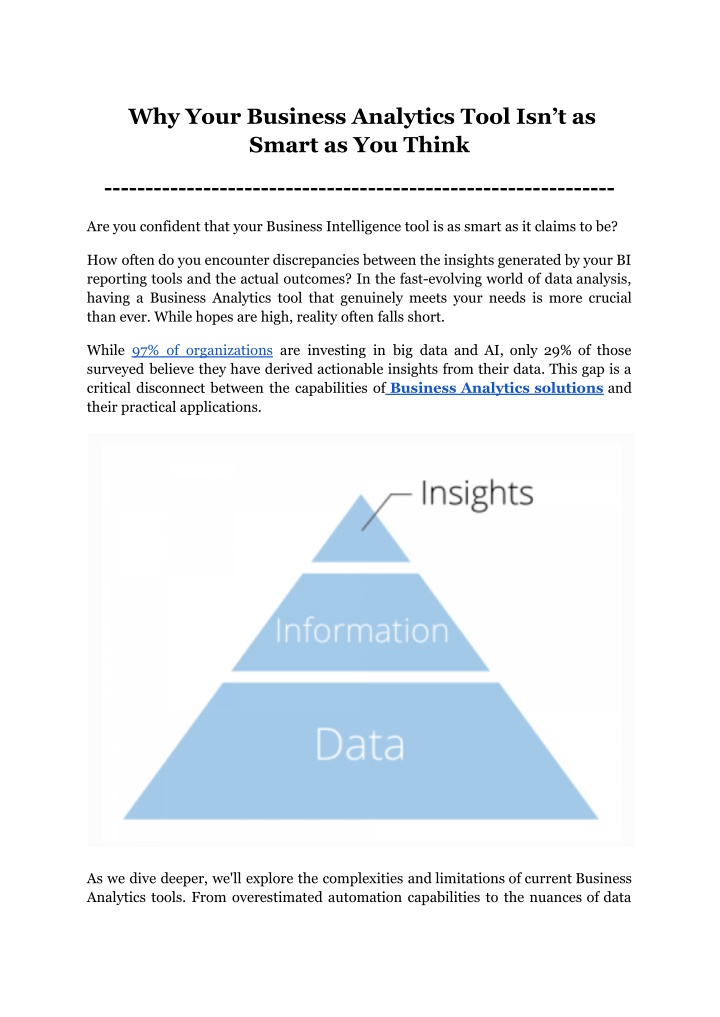why your business analytics tool isn t as smart n.w