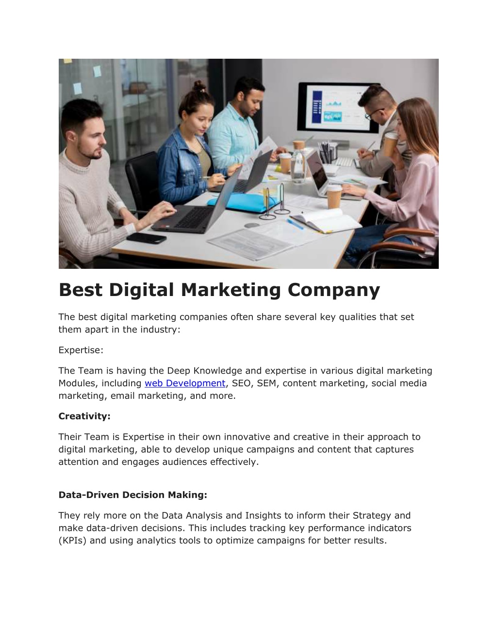 best digital marketing company l.w