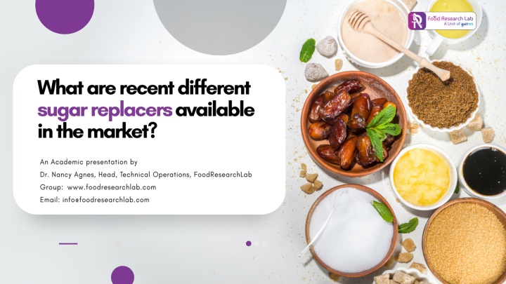 Different Sugar Replacers available in the market
