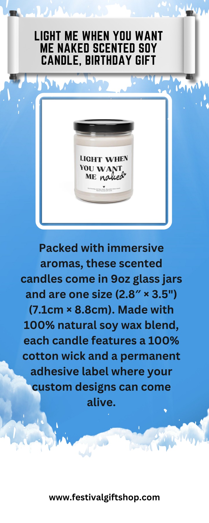 light me when you want me naked scented n.w