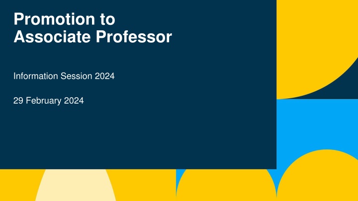 Academic Development and Promotion Information Session 2024