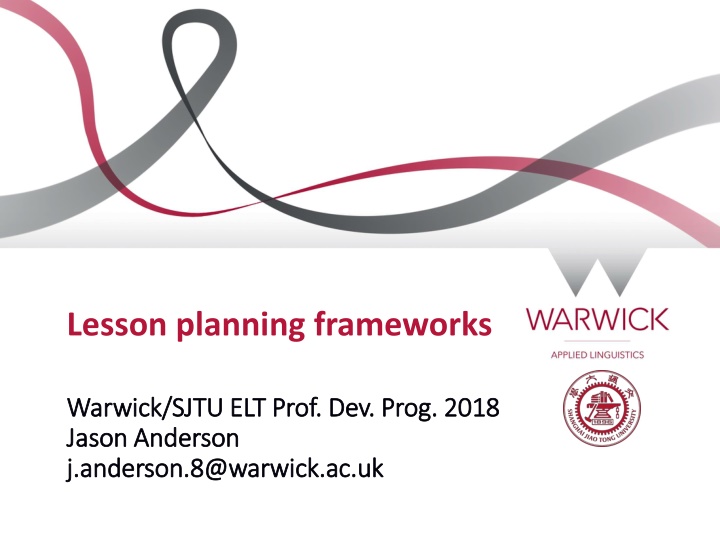 Lesson Planning Frameworks in ELT