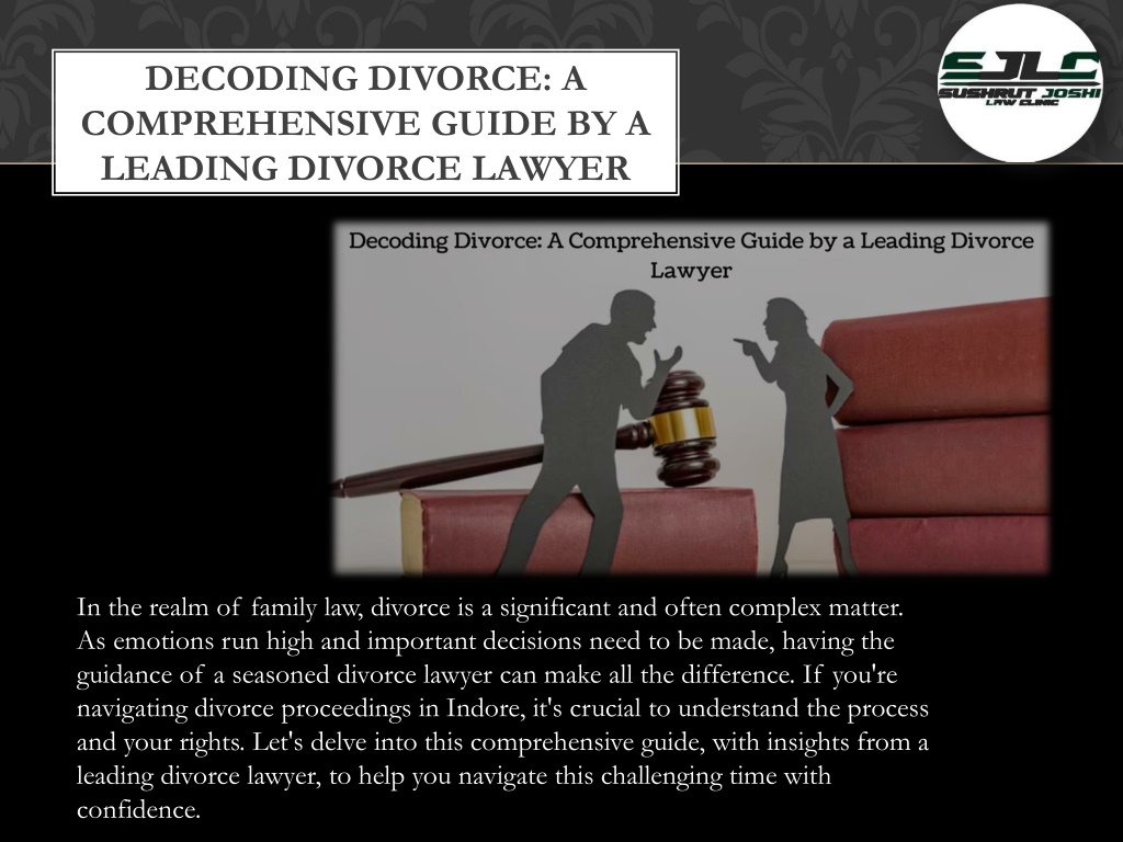 decoding divorce a comprehensive guide l.w