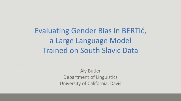 Evaluating Gender Bias in BERTi: Insights on Large Language Models