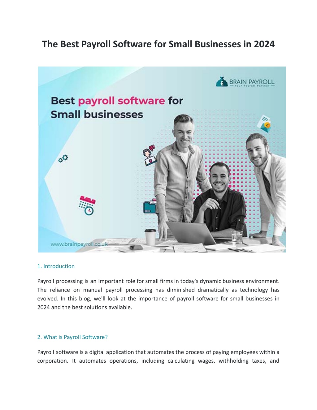 the best payroll software for small businesses l.w