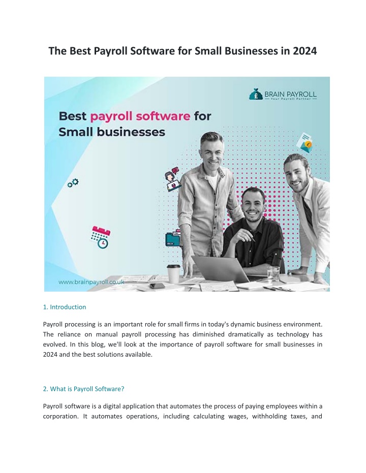 the best payroll software for small businesses n.w