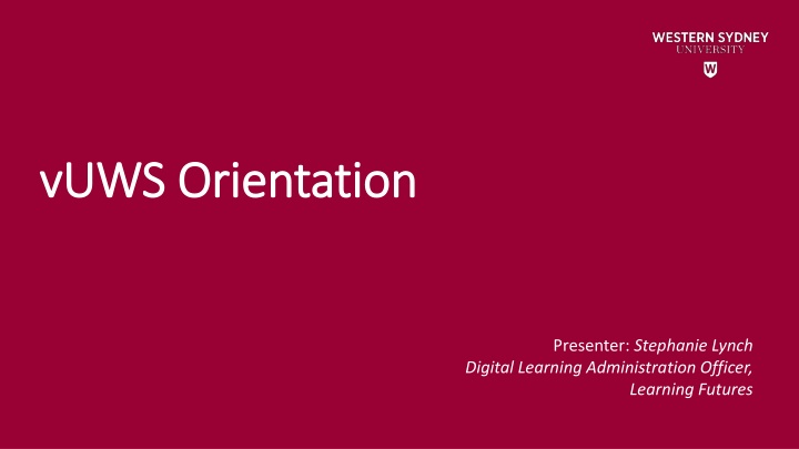 Comprehensive Guide to vUWS Orientation for WSU Staff and Students