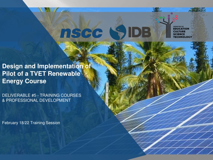 Hands-On Training on Basic 12 Volt Off-Grid Solar System Components