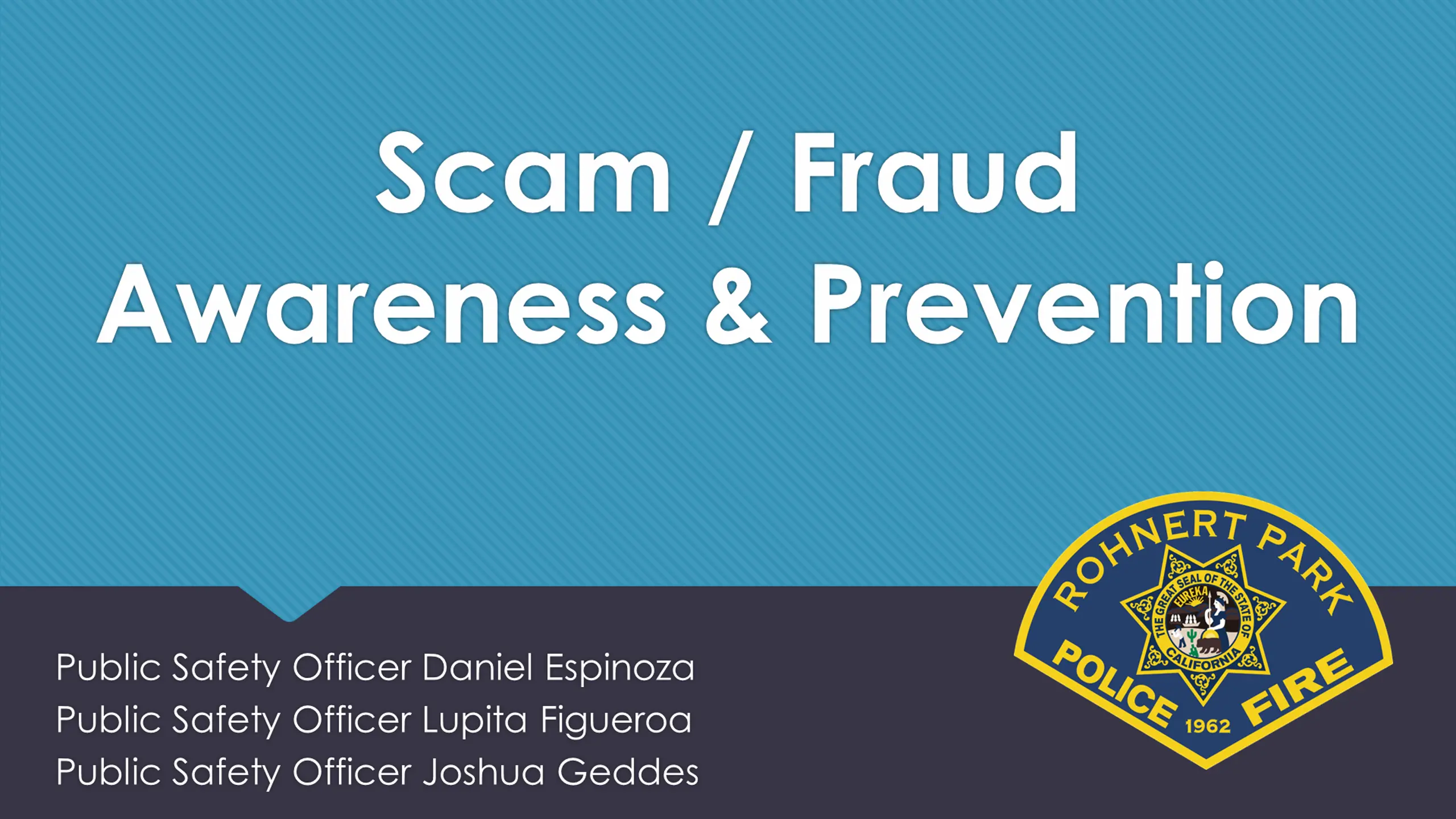 Scam / Fraud  Awareness & Prevention