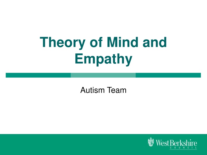 Theory of Mind and Empathy in Autism