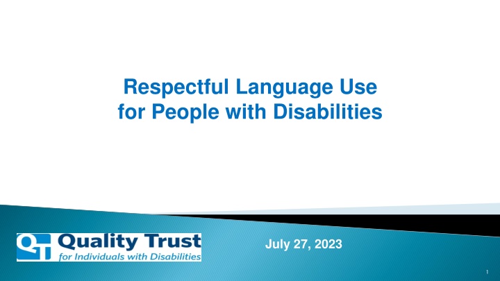 Promoting Respectful Language Use for People with Disabilities