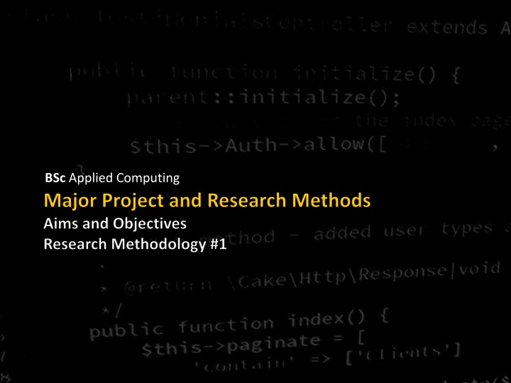 Research in the Field of Computing and its Significance
