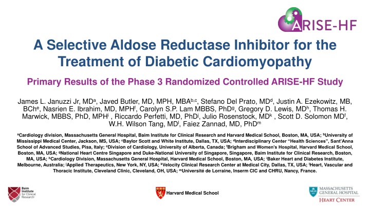 Selective Aldose Reductase Inhibitor for Diabetic Cardiomyopathy Treatment