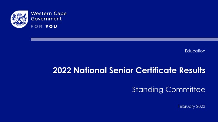 Overview of 2022 National Senior Certificate Examinations
