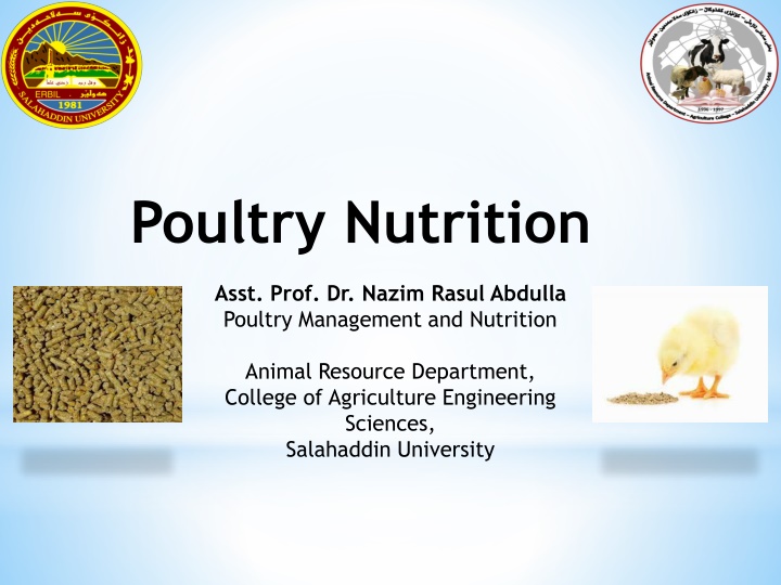 Poultry Nutrition