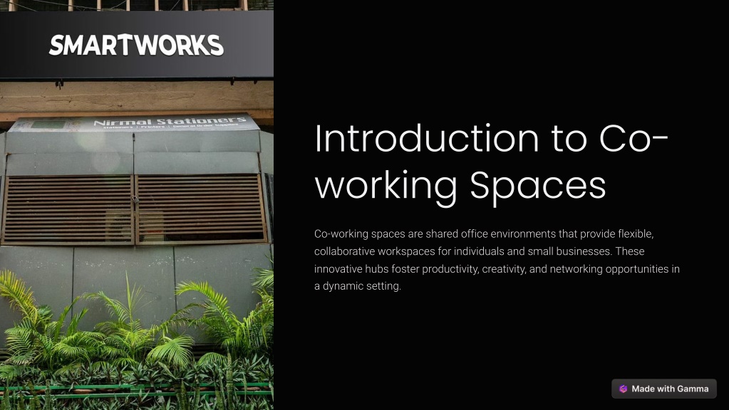 introduction to co working spaces l.w