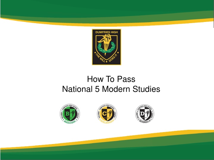 How To Pass National 5 Modern Studies