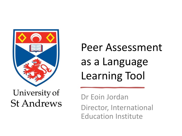 Enhancing Language Learning Through Peer Assessment