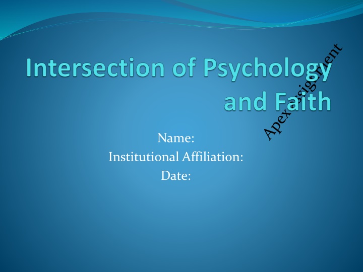 The Intersection of Faith and Psychology: Exploring Complexities and Challenges
