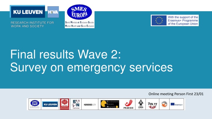 Analysis of Emergency Services Survey Results and Organizational Profiles