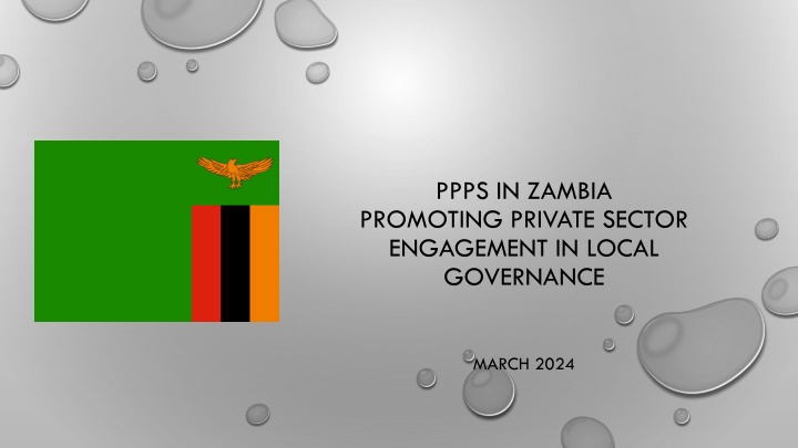 Promoting Private Sector Engagement in Local Governance through PPPs in Zambia