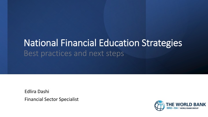 National Financial Education Strategies and Best Practices