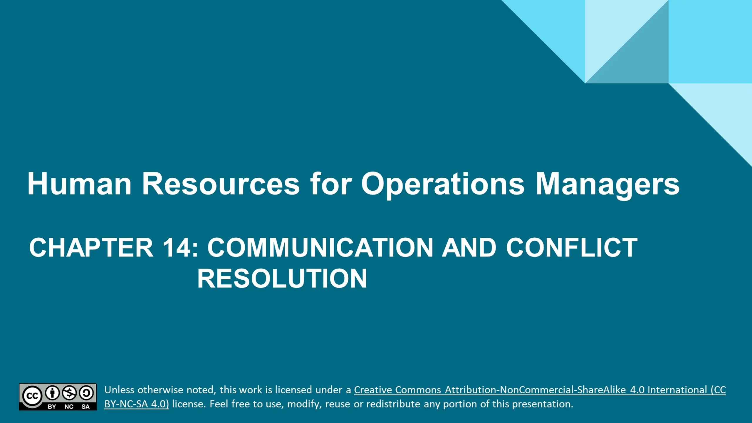Human Resources for Operations Managers