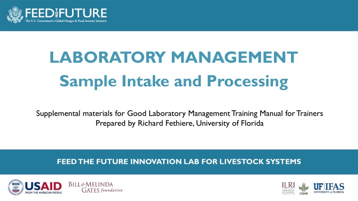 Laboratory Sample Intake and Processing Procedures