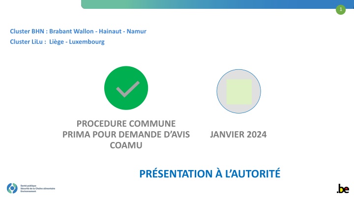 Overview of Common Procedure for Requesting COAMU Advice