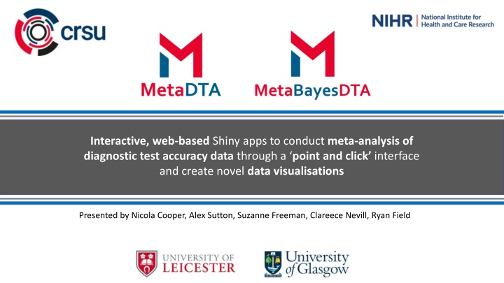 Interactive Web-Based Shiny Apps for Meta-Analysis of Diagnostic Test Accuracy