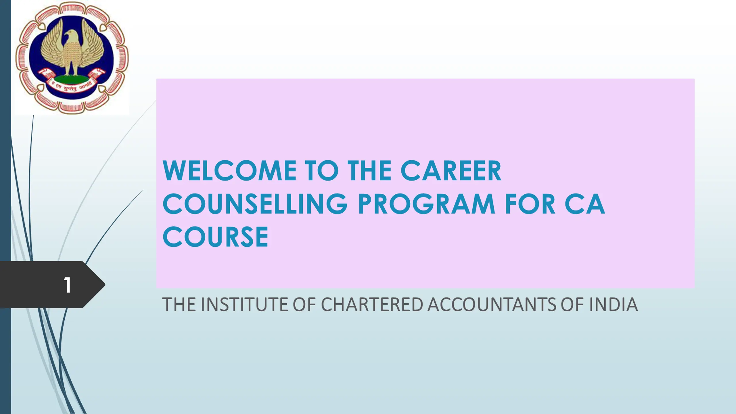 Career Counselling Program for CA Course
