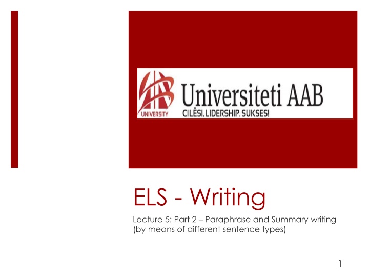 Mastering Paraphrasing and Summarizing Techniques
