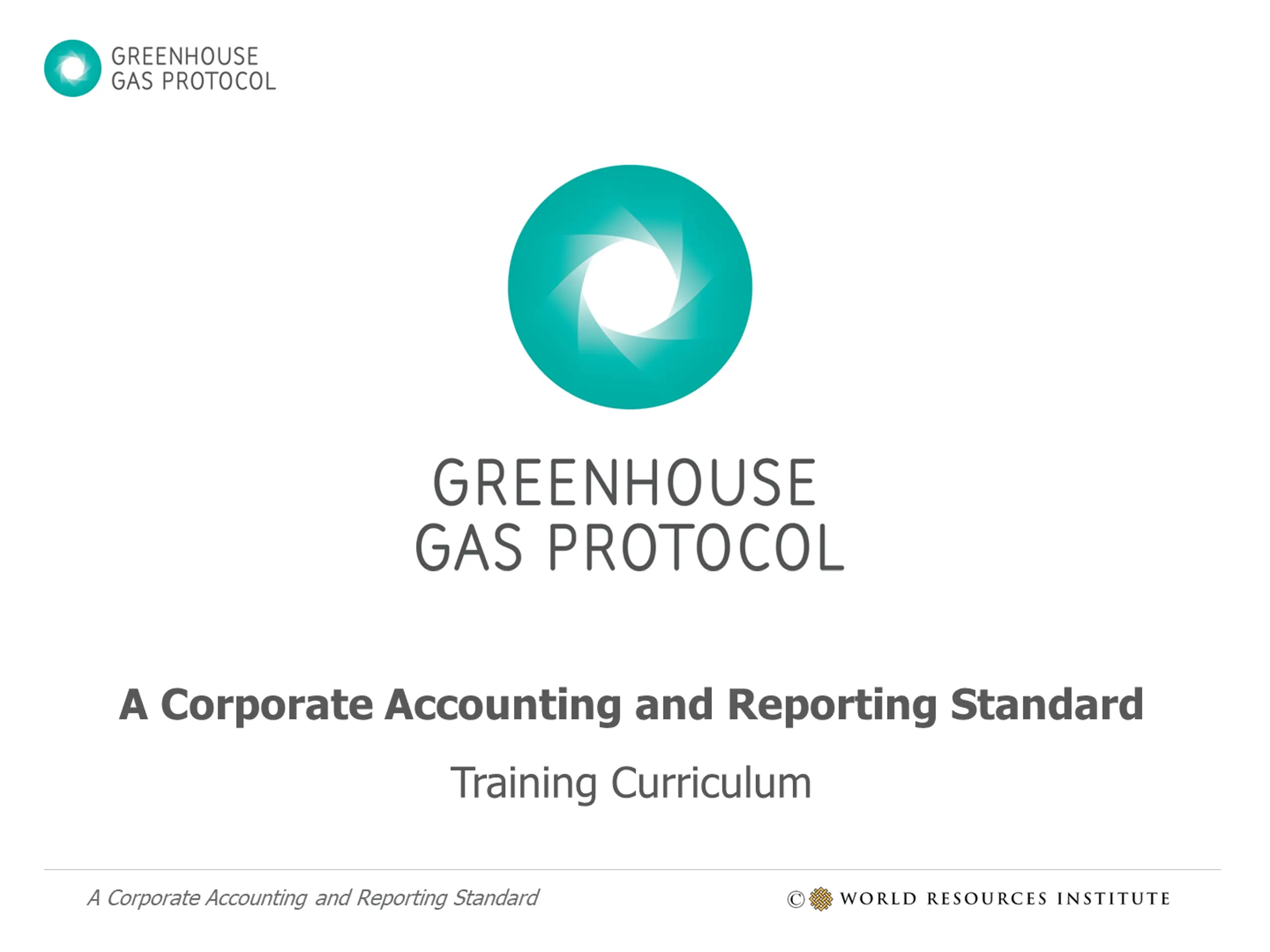 Corporate Accounting & Reporting Standard Training