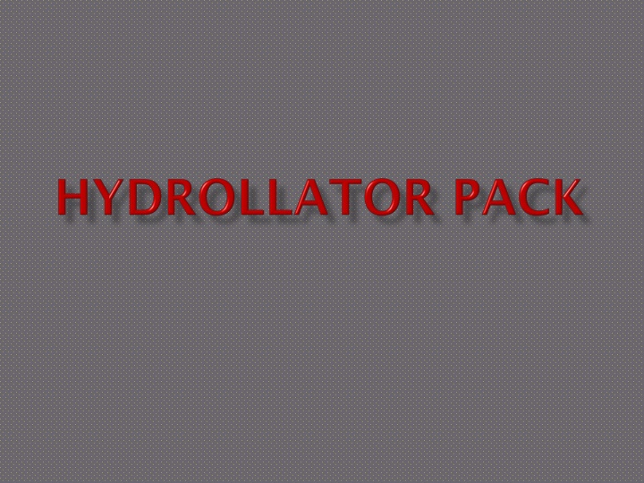 Hydrocollator Packs for Moist Heat Therapy