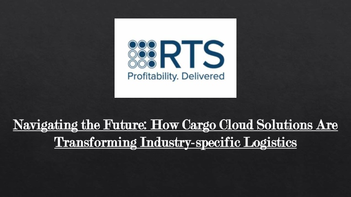 navigating the future how cargo cloud solutions n.w
